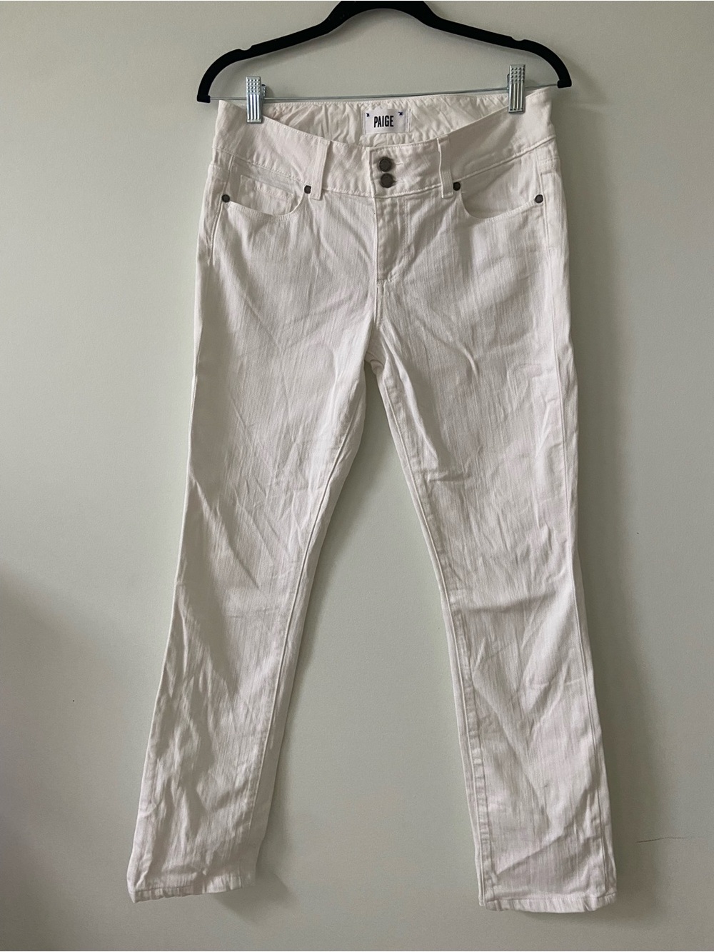 PAIGE Hidden Hills White Denim Jean